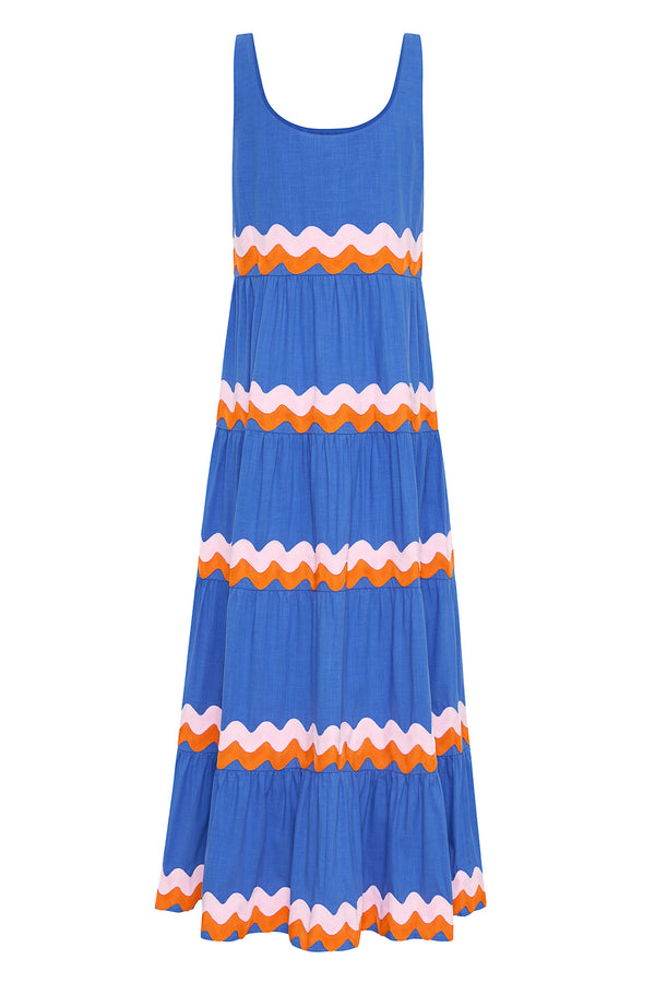 Winifred Maxi Dress In Sundae Ric Rac