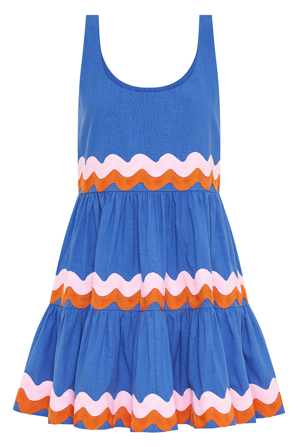 Winifred Mini Dress In Sundae Ric Rac