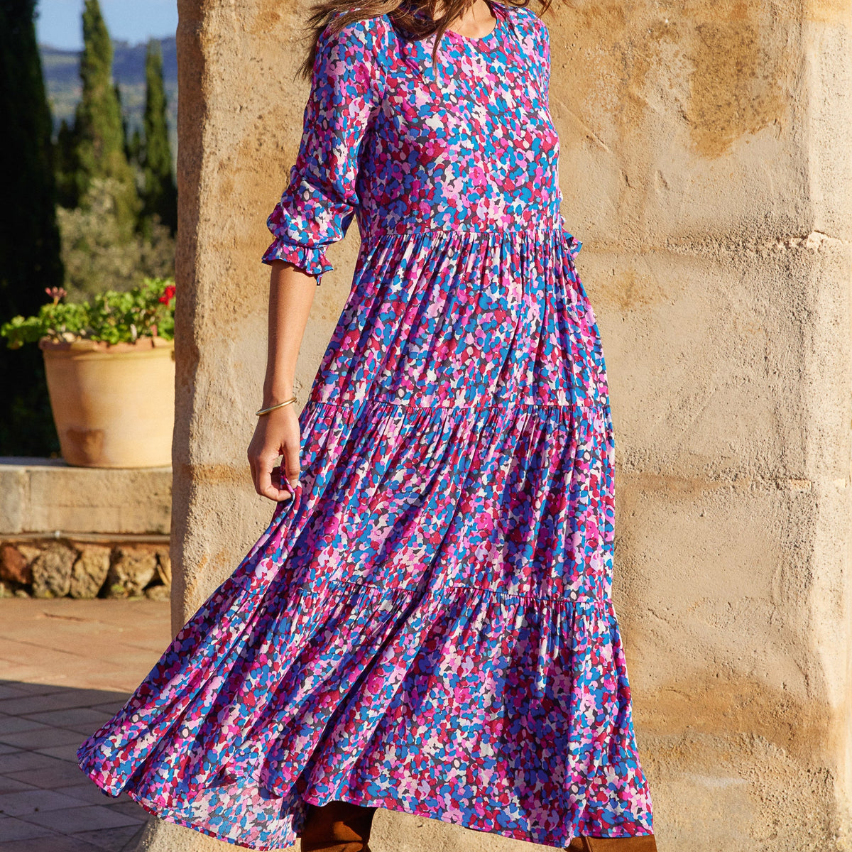 Millie Dress In Wildberry Mister Zimi