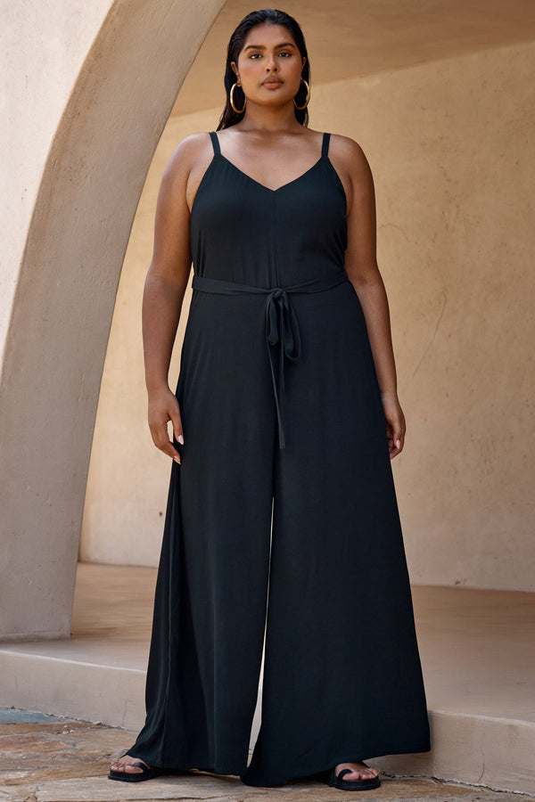 Delilah Maxi Jumpsuit In Black