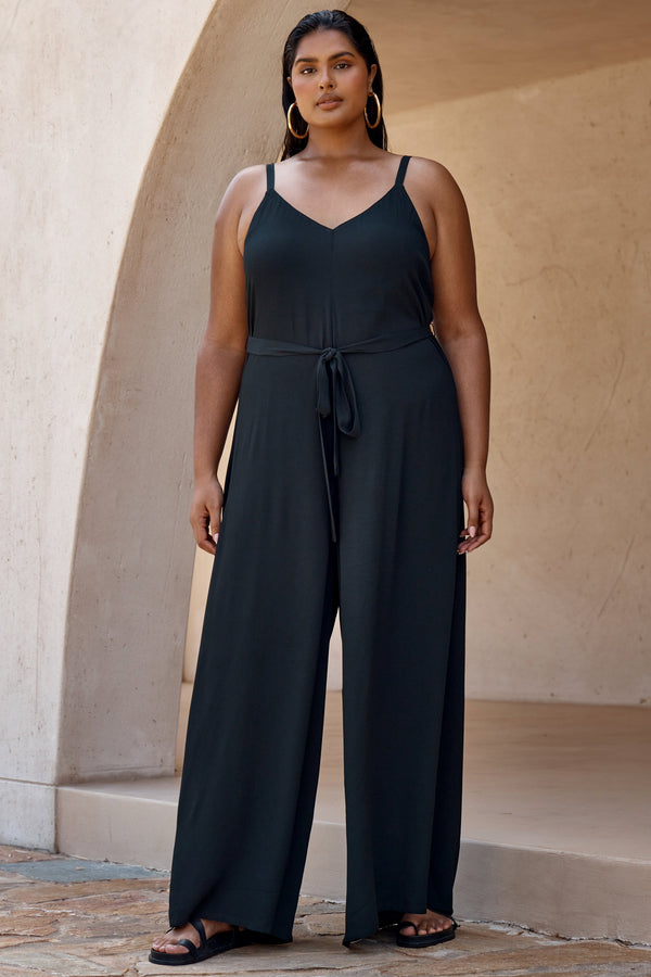 Delilah Maxi Jumpsuit In Black