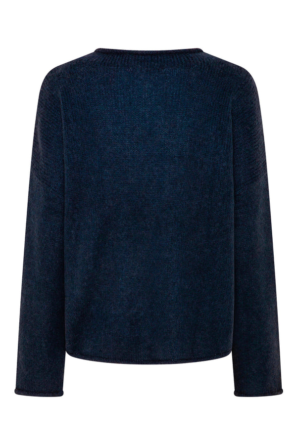 Jaz Knit Jumper In Night Blue