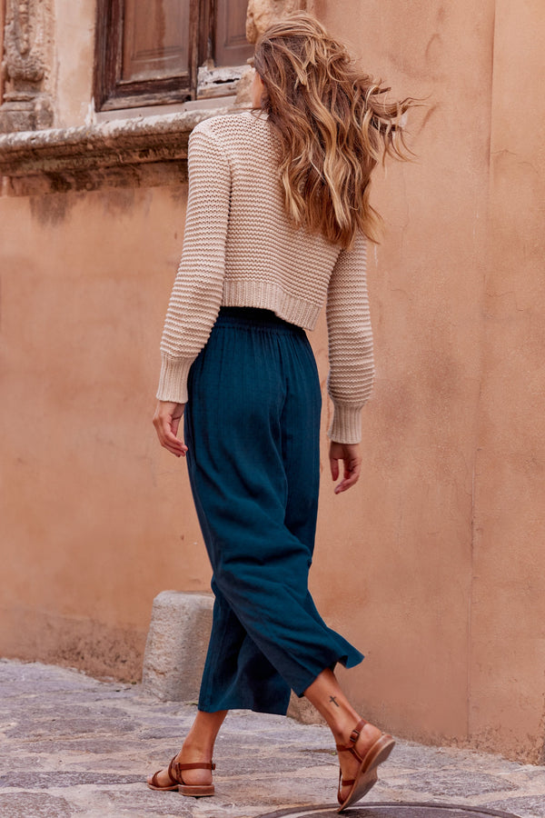 Maria Pants In Aegean Blue