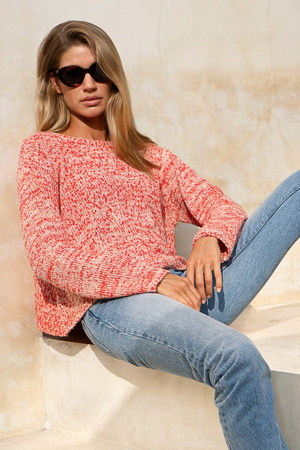 Boucle Jumper In Coral