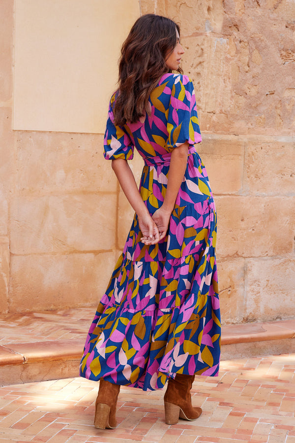 Bee Maxi Dress In Passionflower