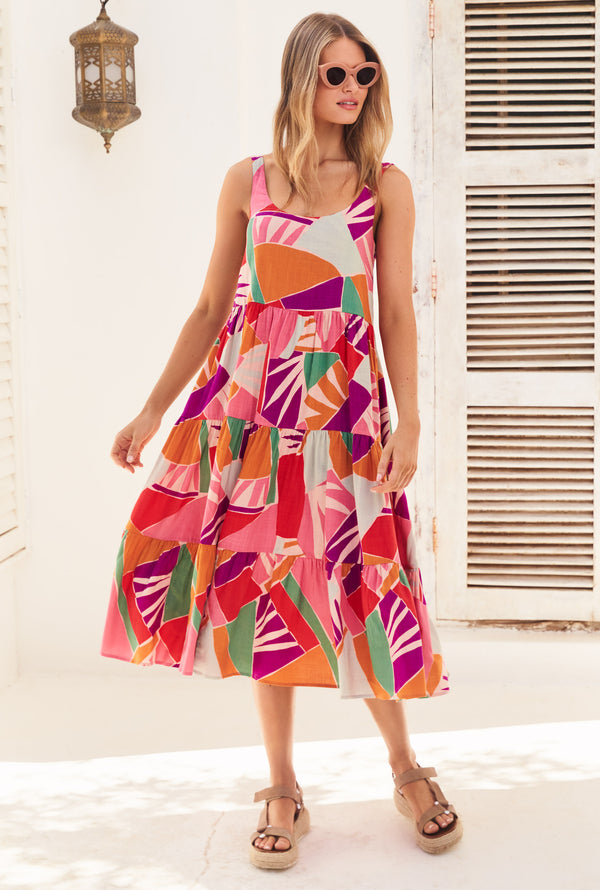 Winifred Midi Dress In Paradiso