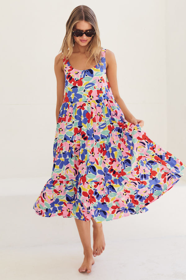 Winifred Midi Dress In Hawaii