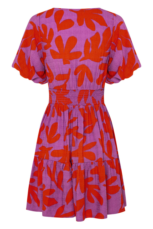 Autumn Indigo Mini Dress In Maple