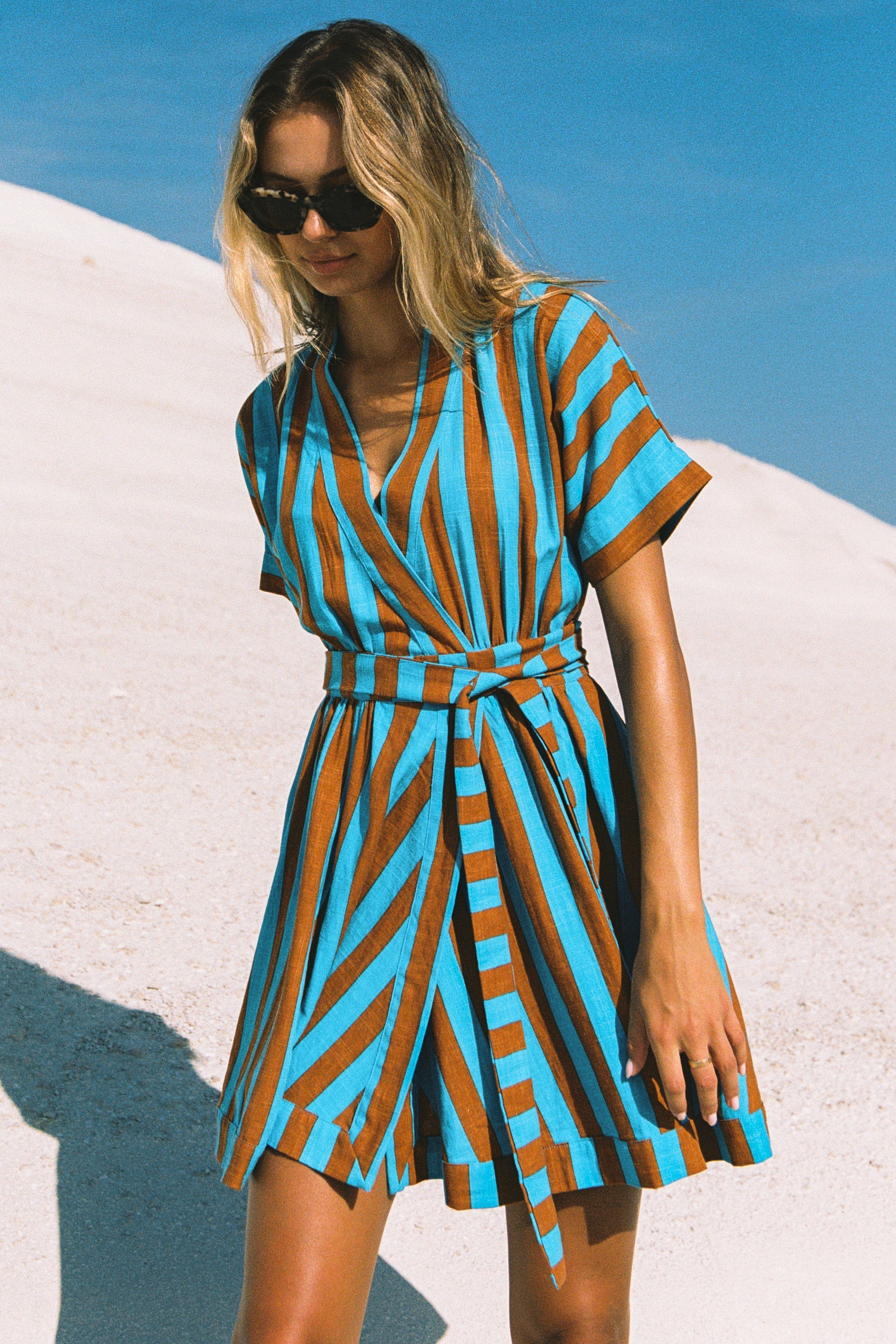 Beach cover shop up wrap dress