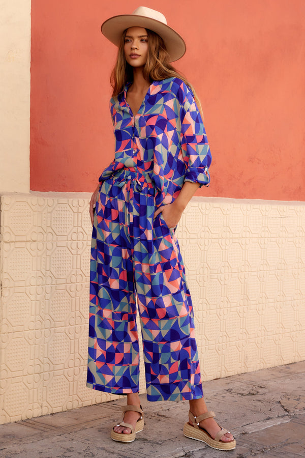 Beach Shirt In Tamarind