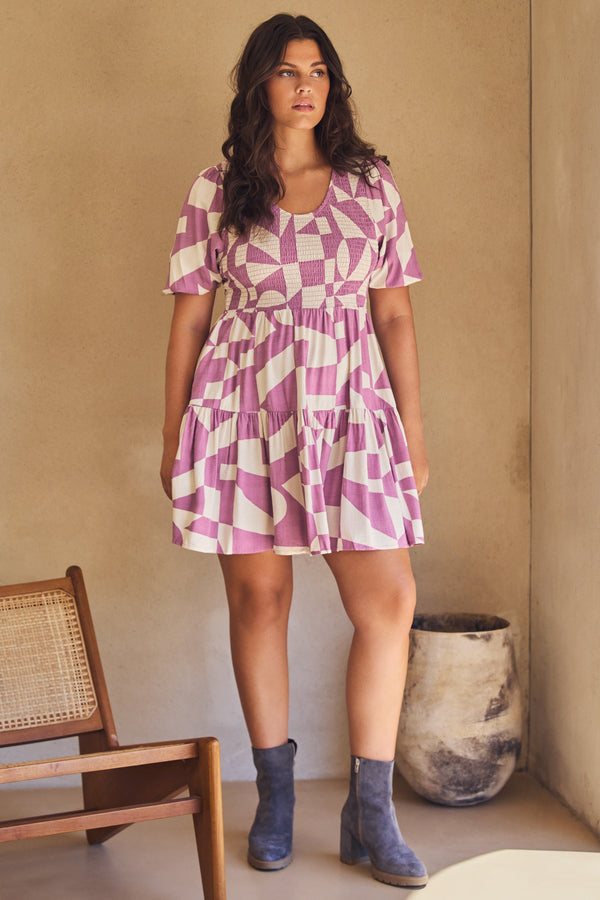 Josie Mini Dress In Rose Pepper
