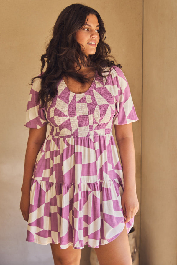 Josie Mini Dress In Rose Pepper