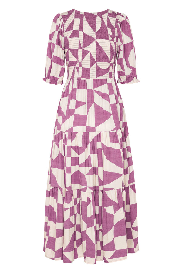 Josie Midi Dress In Rose Pepper