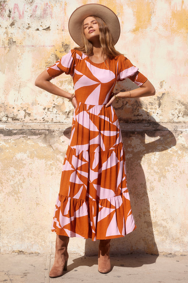 Liliana Dress In Terracotta