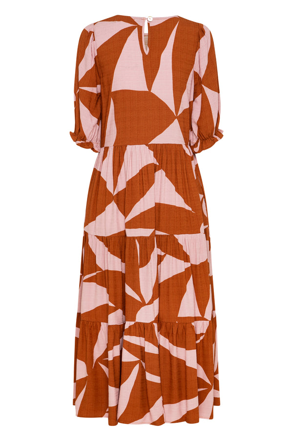 Lottie Dress In Terracotta