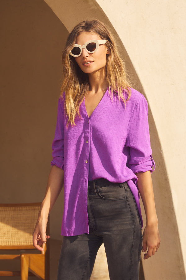 Phoebe Shirt In Grape