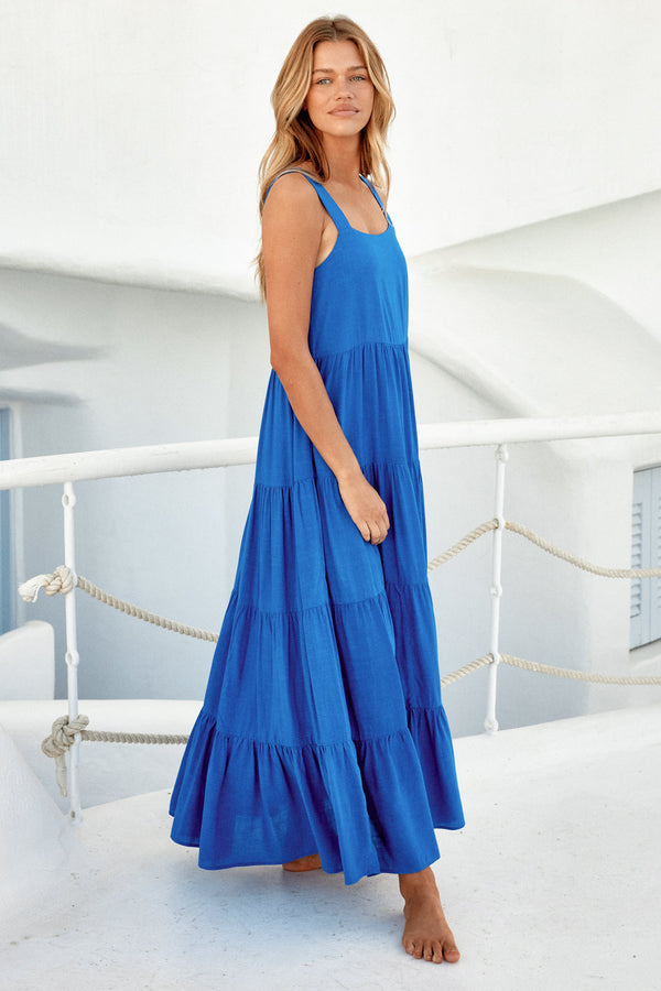 Sierra Maxi Dress In Cobalt Blue