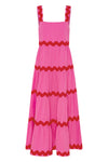 Sierra Maxi Dress In Pink Ric Rac