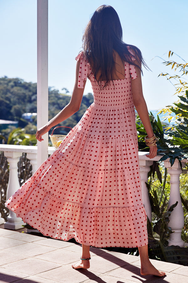 Savannah Tie Dress In Sunrise
