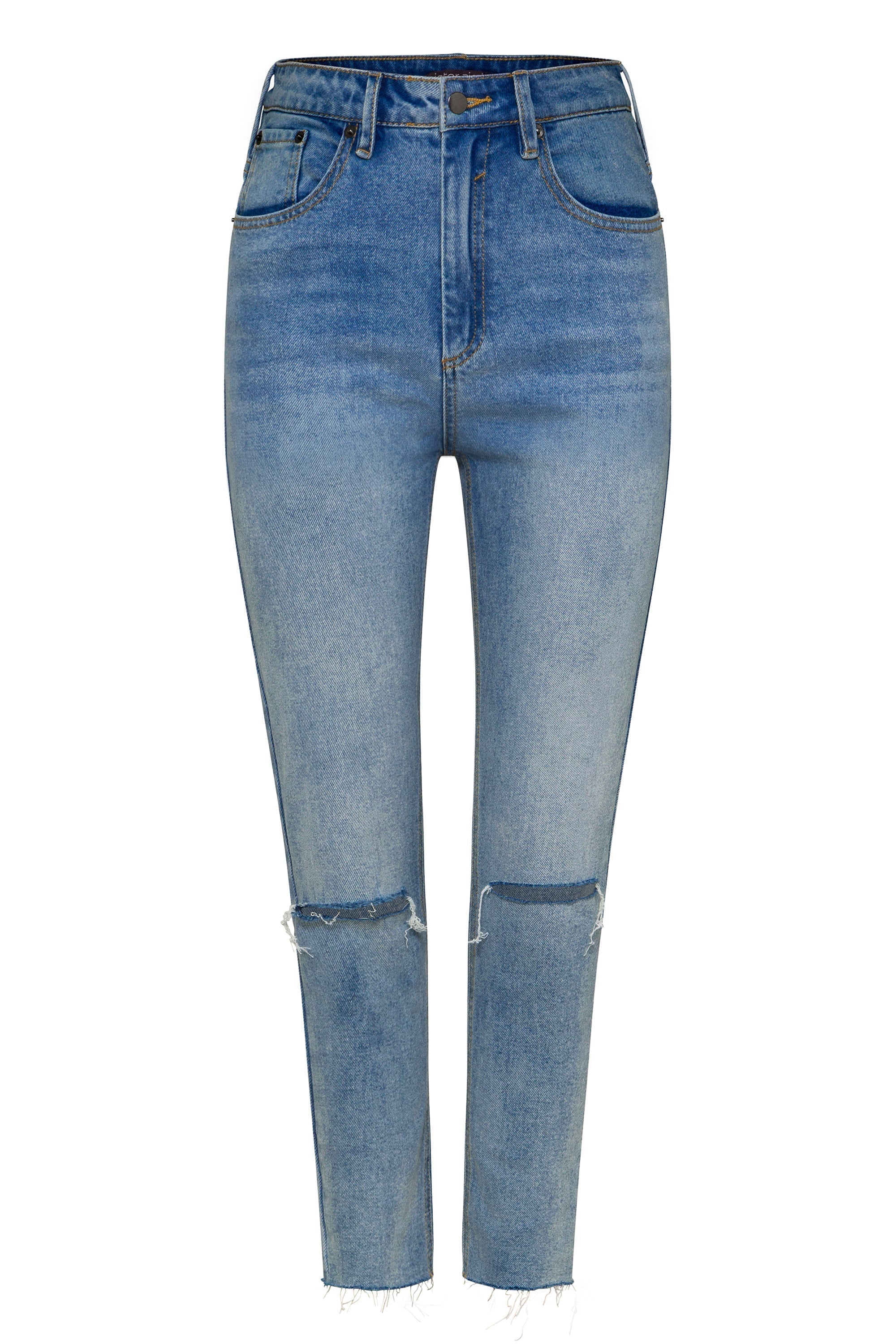 Mum Jeans In Blue Denim Mister Zimi