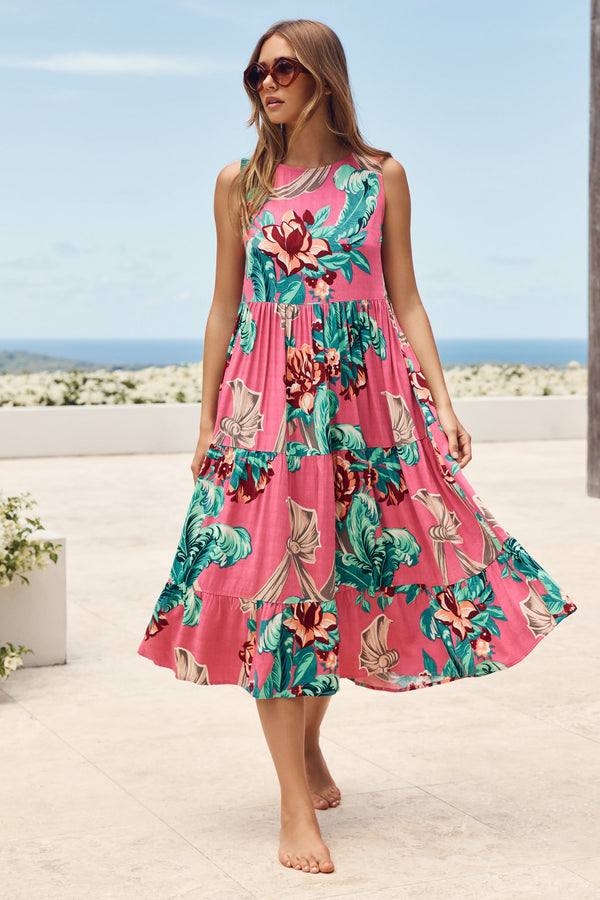 Olivia Midi Dress In Honolulu