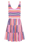 Winifred Mini Dress In Pink And Navy Stripe