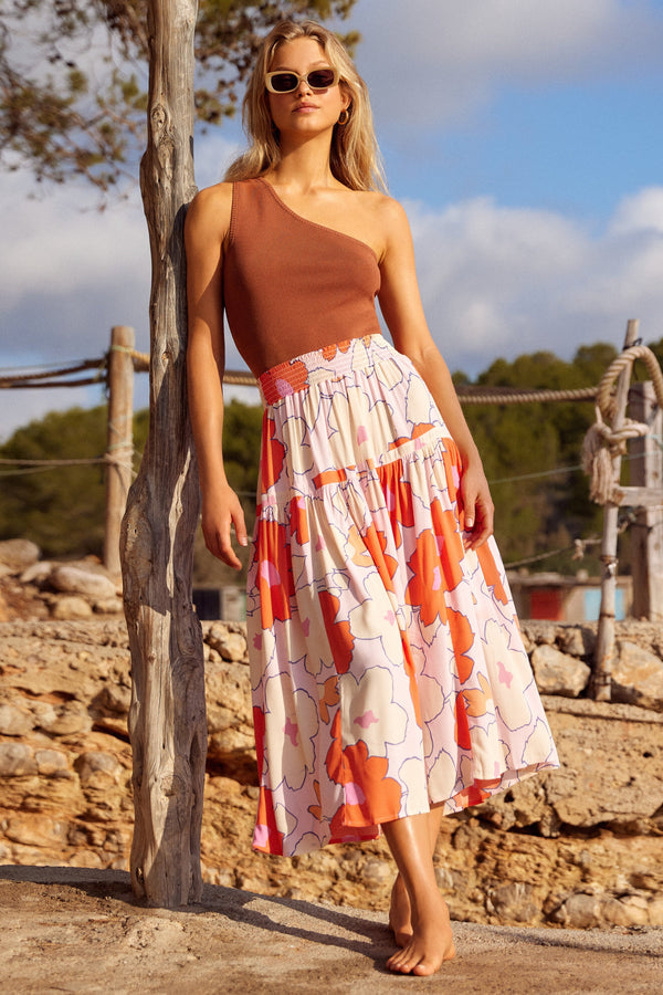 Kasia Skirt In Pink Camellia