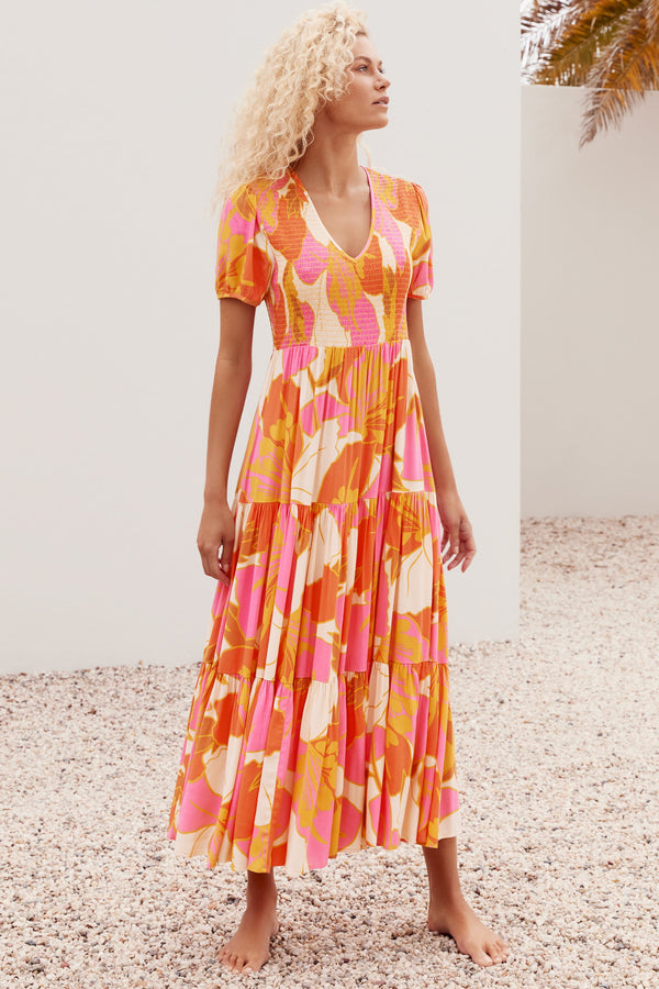 Cecile Summer Maxi Dress In Tahiti