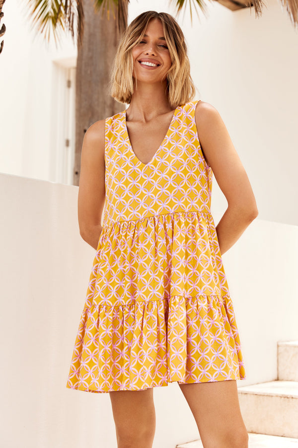 Juniper Mini Dress In Oia