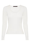 Long Sleeve Belle Knit In White