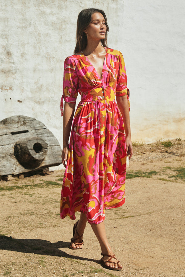 Saskia Dress In Saffron